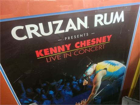 Framed Kenny Chesney Poster