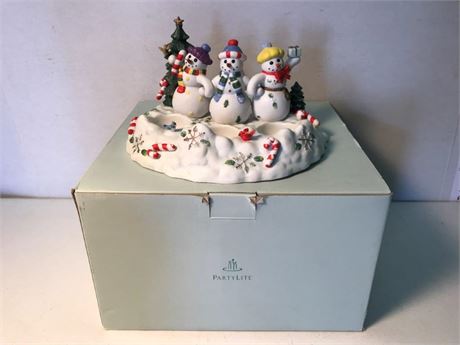 PartyLite Snowman Candleholder