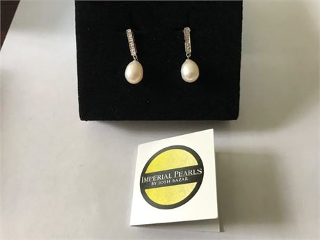 Imperial Pearls Stamped 925 IPS China Earrings