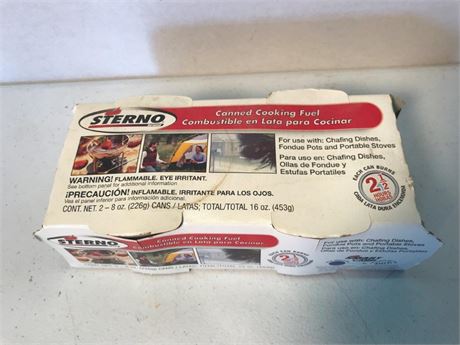 Sterno Canned Cooking Fuel