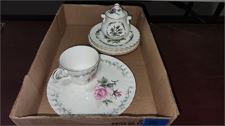 Royal Patrician Cup & Plate 3 Crown Victorian Plates & Sugar Bowl
