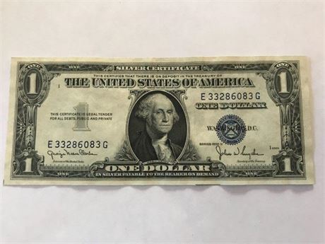 1935D US $1 Silver Cert.