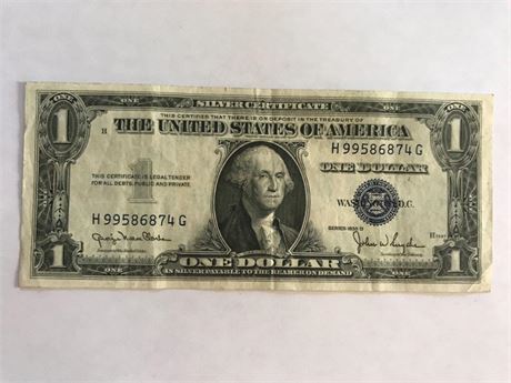 1935D US $1 Silver Cert. (#2)