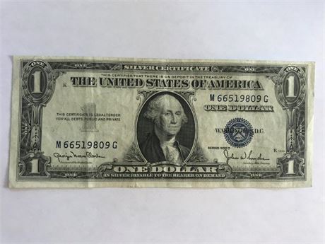 1935D US $1 Silver Cert. (#3)