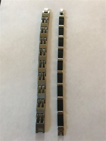 2 Stainless Steel Bracelets