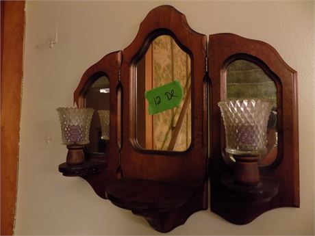Wall Mirror Candle Holder