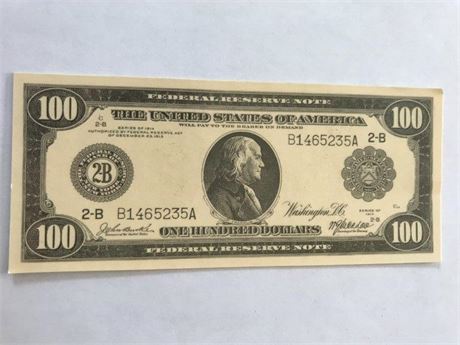 BOOKMARK US $100 Themed