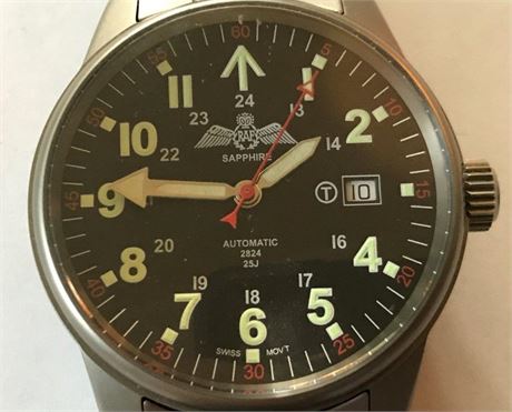 RAF Sapphire Automatic 2824 25J Watch
