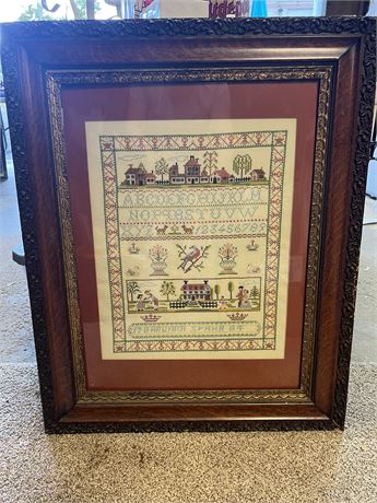 Large Framed Cross Stitch