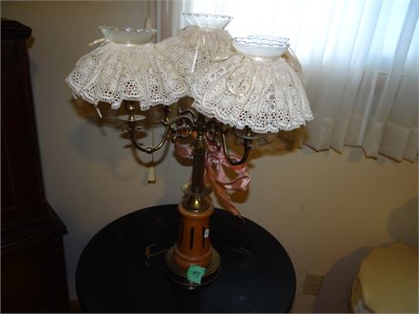 Candle Holder- Missing one Globe
