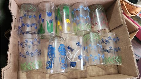 Flat Of Small drinking Glasses