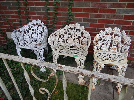 Cast Iron and Aluminum Chairs