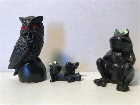 Carved Coal Animals