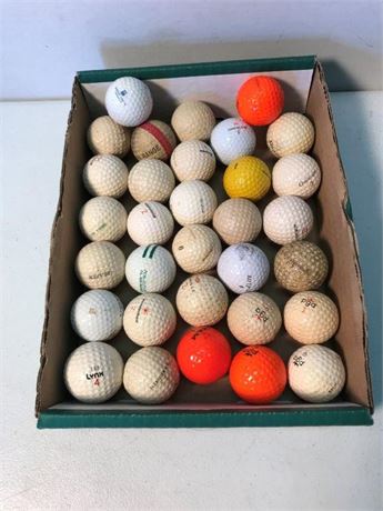 Flat of Golf Balls