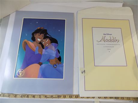 Collectible Aladdin1993 Lithograph