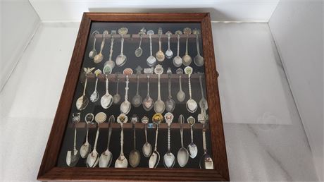 Spoons With Display Case