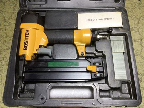 Bostitch Finish Nailer Used with Air Compresser