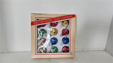 Hand Painted Glass Orniments