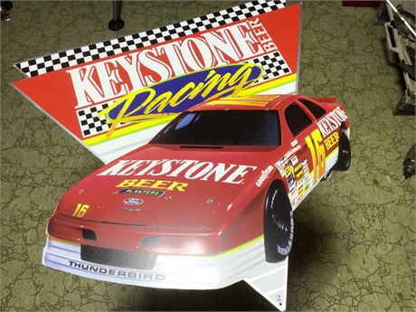Metal Keystone Racing Sign for Man Cave