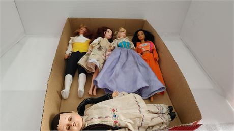 Lot Of 5 Dolls