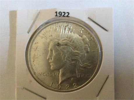 1922 Peace Silver Dollar - Silver