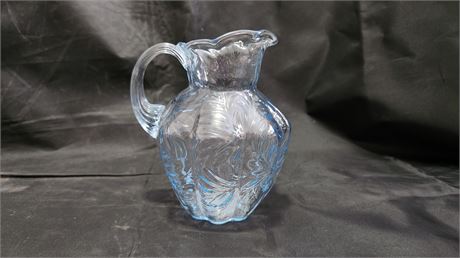 Fenton Blue Fern Pitcher