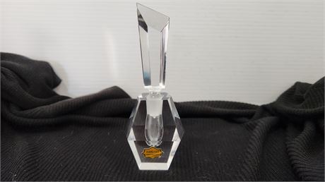 Vintage Hand Cut Crystal Perfume Bottle