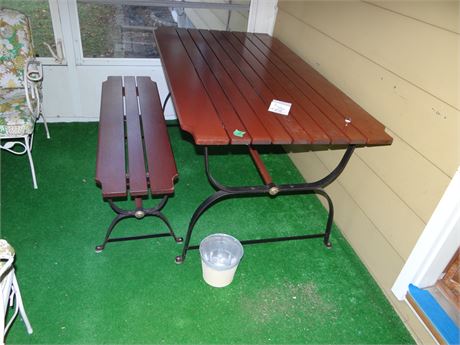 Picnic with one Bench