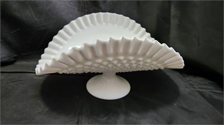 Unmarked Fenton Hobnail Fruit Basket