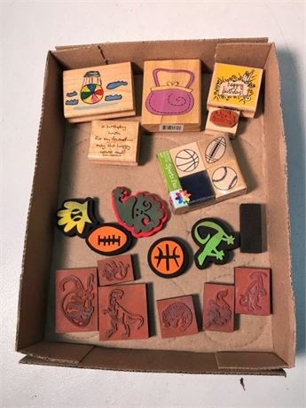 Flat of Rubber Stamps