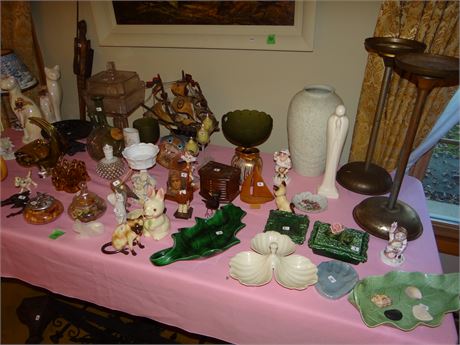 Glass and Pottery Lot