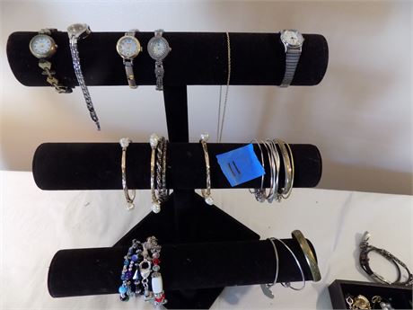 Bracelet, Watch Lot (Hanging Rack Not Included)