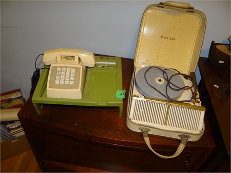 Firestone Record Player and Phone