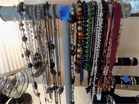 Necklaces Lot (Hanging Rack Not Included)