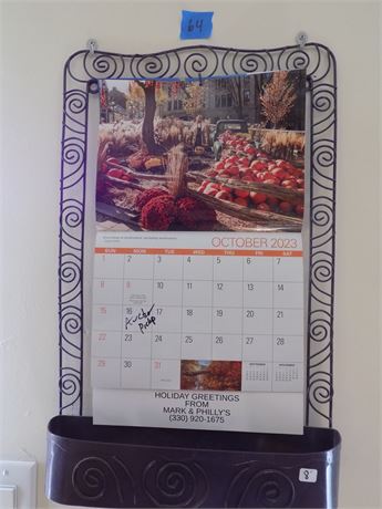 Calendar Holder with tray