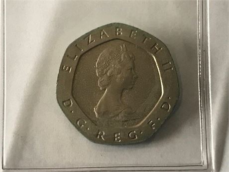 1982 UK 20 Pence Coin