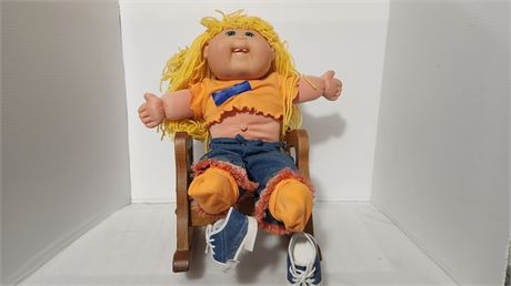 Cabbage Patch Kid with Rocking Chair