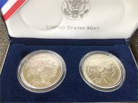 American Buffalo Silver Dollars Uncirculated