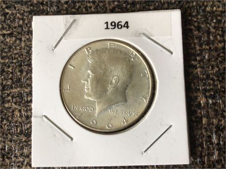 1964 Kennedy 1/2 Dollar - Silver