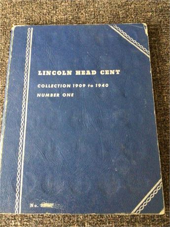Partial Lincoln Head Cent Collection