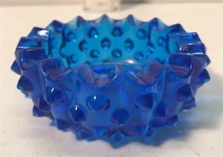 Stamped Fenton Blue Dish