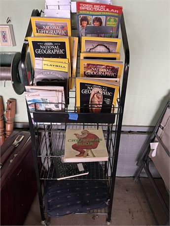 Magazine rack, Magazines