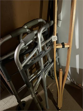 Walkers, Crutches