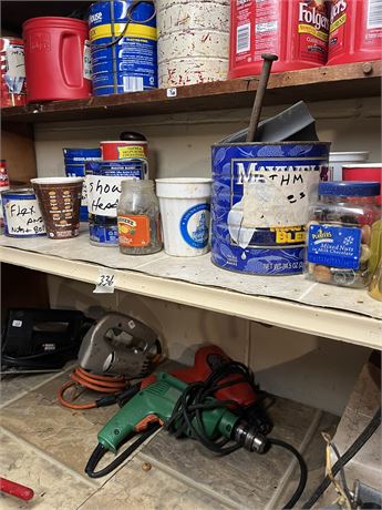 Hardware, Tools, Shelf Lot,