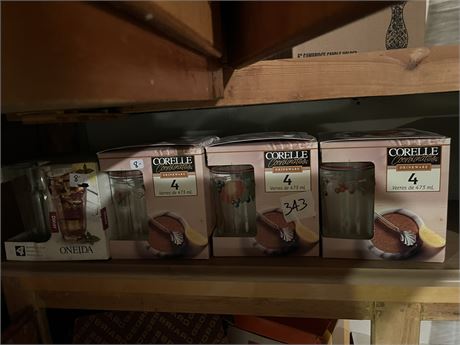Glassware, Sets in Boxes