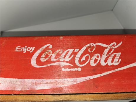 Wooden Coke Cola Box.