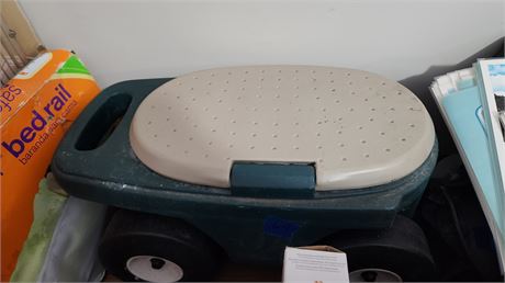 Garden Cart Seat with Storage