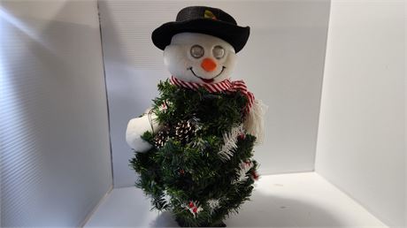 Snowman Tree With lights In Box