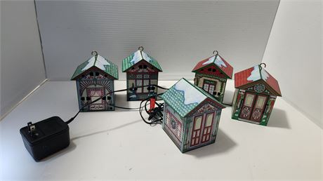 Musical Christmas Houses That Play Music And Open And Close With Snowman