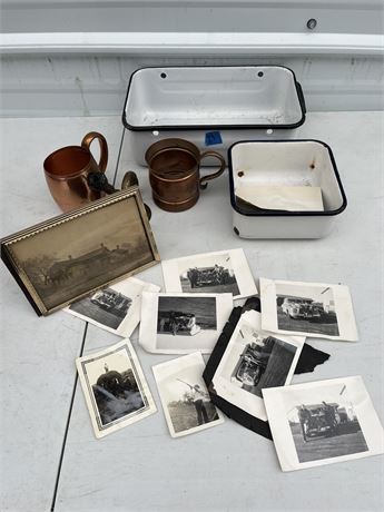Photographs, Pans, Mugs